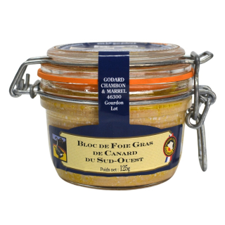 Godard 100% Kačacie pečienky Foie Gras z francúzskeho juhozápadu v bloku, 125g